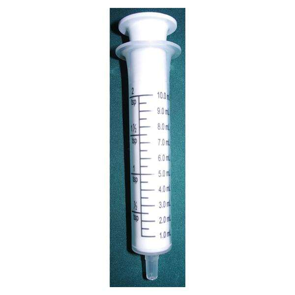 Dispenser Syringe Plastic 10mL Transparent 50/Pk